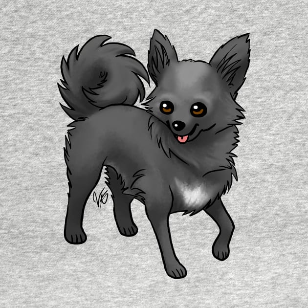 Dog - Chihuahua - Long Haired - Black by Jen's Dogs Custom Gifts and Designs